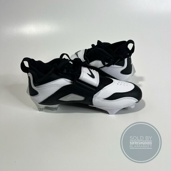 Nike Diamond Turf DT 93 TD Football Cleats White Black Silver HF5298-101 Sz 7.5 main image 5